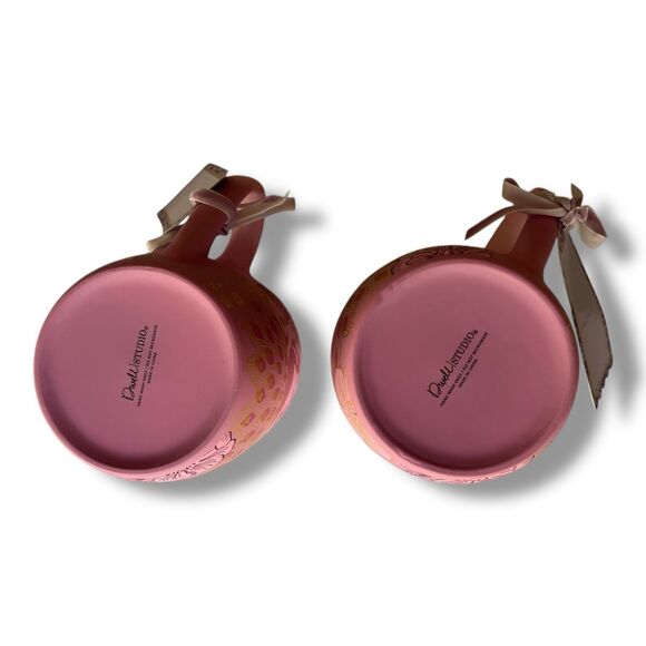 Pink Peacock Floral Mug with Gold Foil Accents - Picture 7 of 10